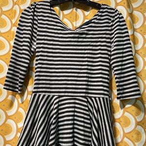 Spoiled Black and grey stripe top